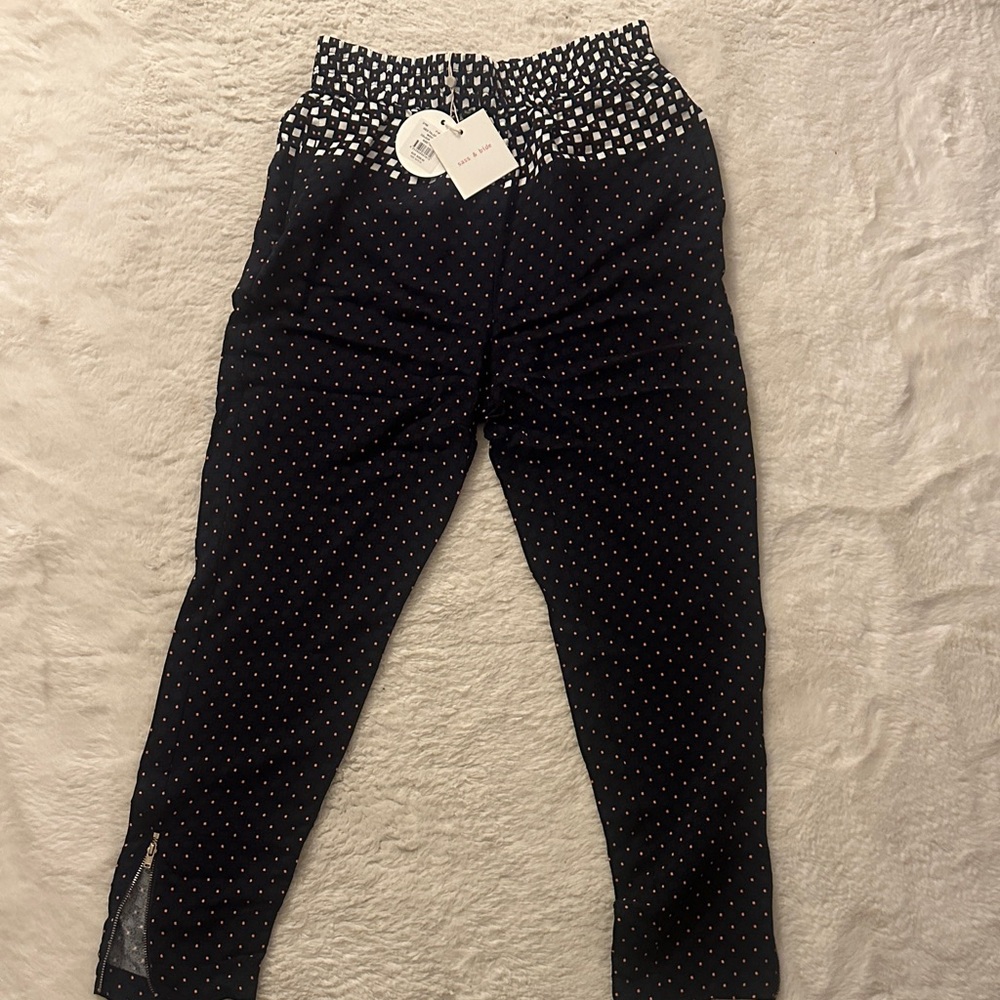 sass & bide Black and White Polka Dot Joggers